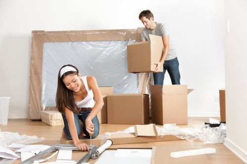 Office relocation team planning a move in Stockwell