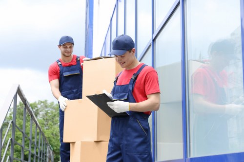 Waste removal and disposal compliance during a moving service