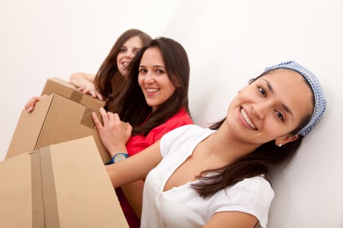 Careful loading of household furniture for a Stockwell flat move