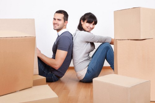 Checklist and packed boxes prepared for a Stockwell move