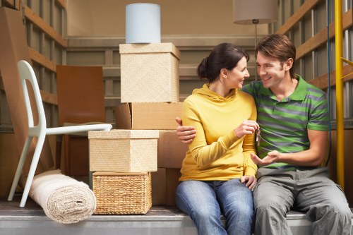 Prepared boxes and furniture for a local Stockwell relocation