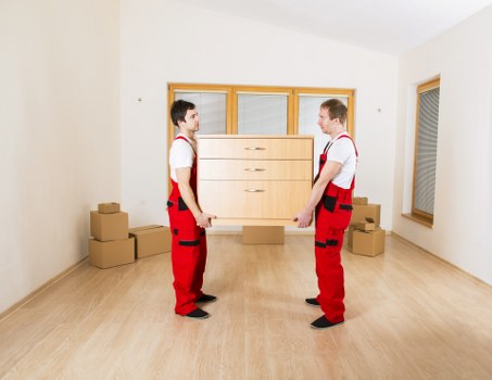 Packing boxes and preparing for a move in Stockwell